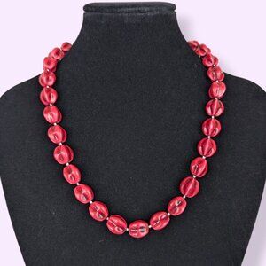 (2/$20) Vintage Pink Detailed Beaded Necklace